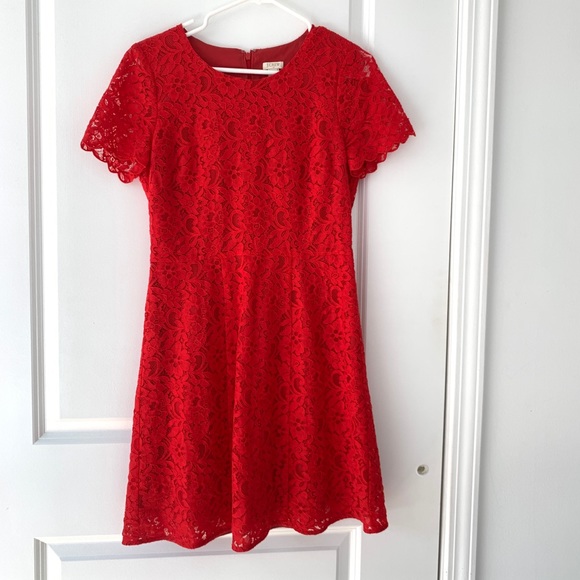 J. Crew Dresses & Skirts - Lace J. Crew Fit & Flare Dress